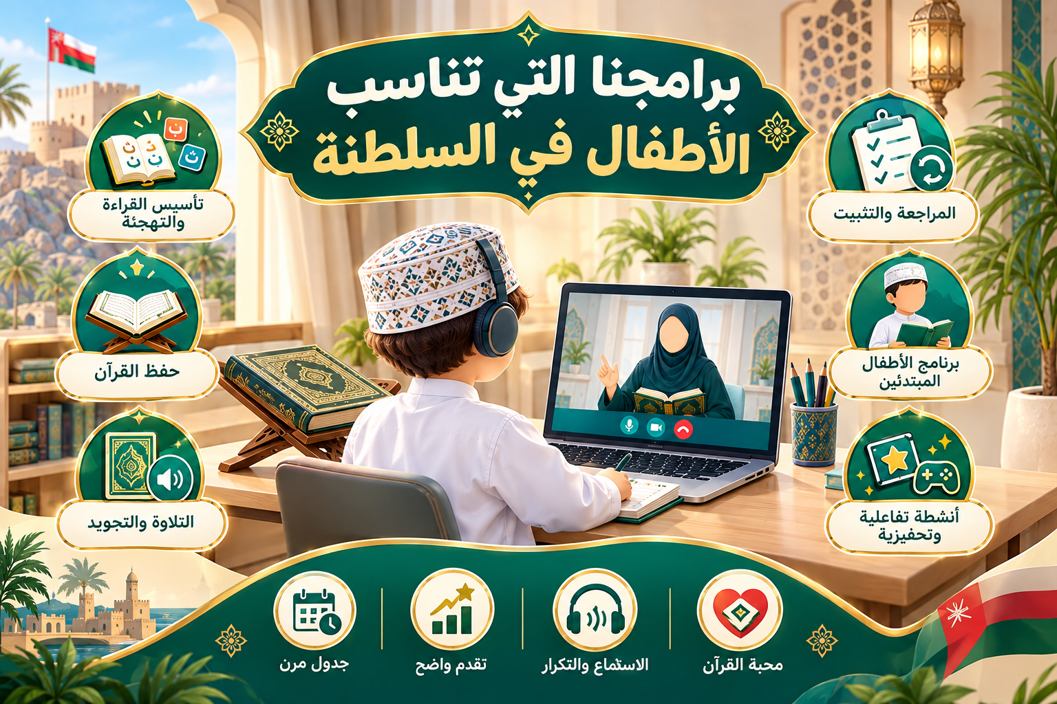 برامجنا التي تناسب الأطفال في السلطنة