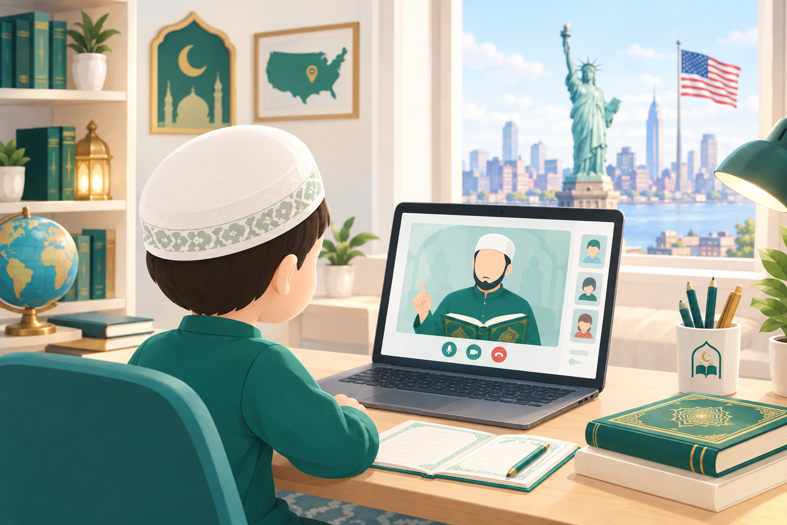 تحفيظ القرآن للأطفال أون لاين في أمريكا