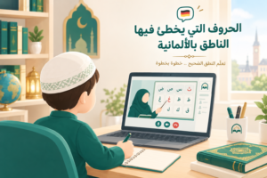 الحروف التي يخطئ فيها الناطق بالألمانية
