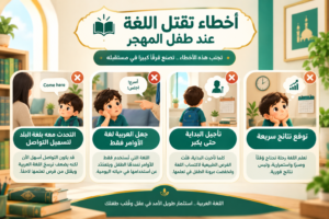 أخطاء تقتل اللغة عند طفل المهجر