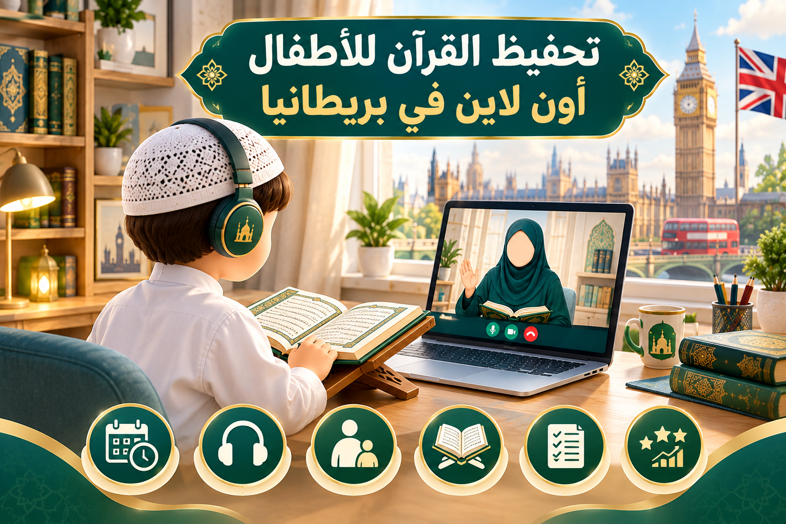 تحفيظ القرآن للأطفال أون لاين في بريطانيا