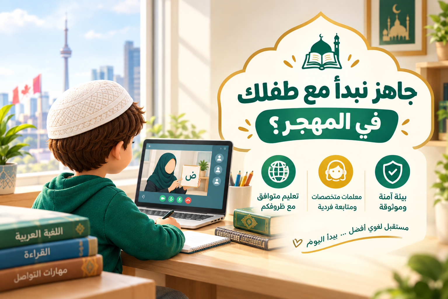 جاهز نبدأ مع طفلك في المهجر ؟