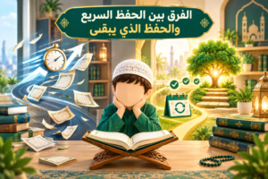 الفرق بين الحفظ السريع والحفظ الذي يبقى