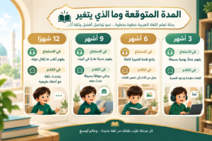رحله تعلم اللغه العربيه 